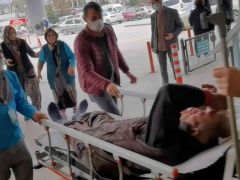ÇATIDAN DÜŞEN YAŞLI ADAM AĞIR YARALANDI…
